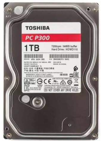 Toshiba P300 1TB SATA 7200 RPM Internal Hard Disk Drive