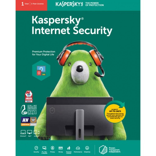 Kaspersky Internet Security 2021 (1 User | 1 Year License | PC / Mac)