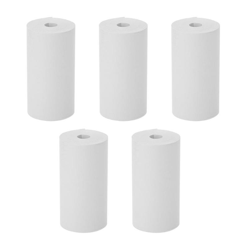1pcs Thermal Printer Paper Rolls 57*25mm Thermal Printing Paper Label Printer Photo Printer Cash Register POS Receipt Paper Rolls - White