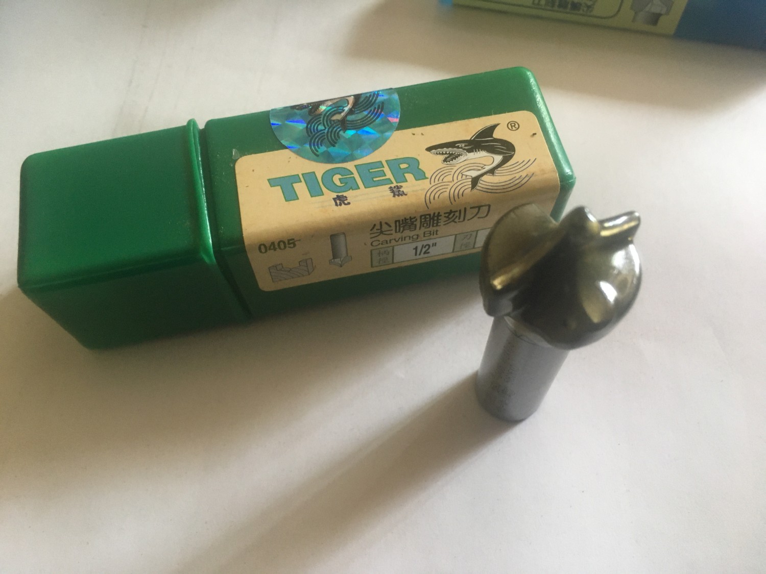 Tiger Shark 0405 12-7/8 (22MM) Suta Bit CNC Cutter Woodworking Engraving Knife